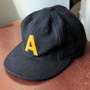 Black Kids Cap with Yellow Lettering